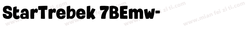 StarTrebek 7BEmw字体转换